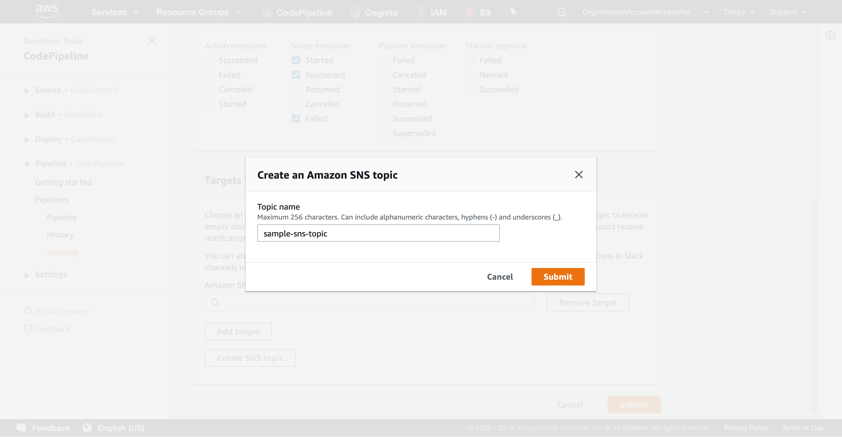 CodePipeline Notification Rule Step6 CodePipeline Notification Rule Step6