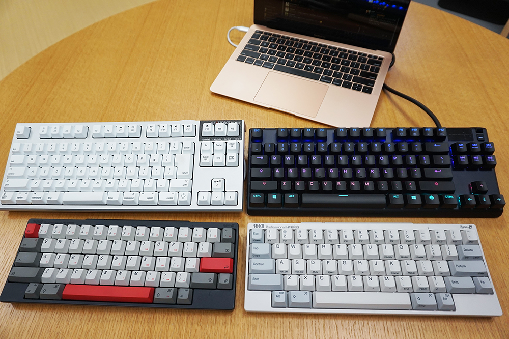 キーボードの集合写真