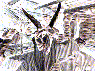 自分の写真を適用させた結果