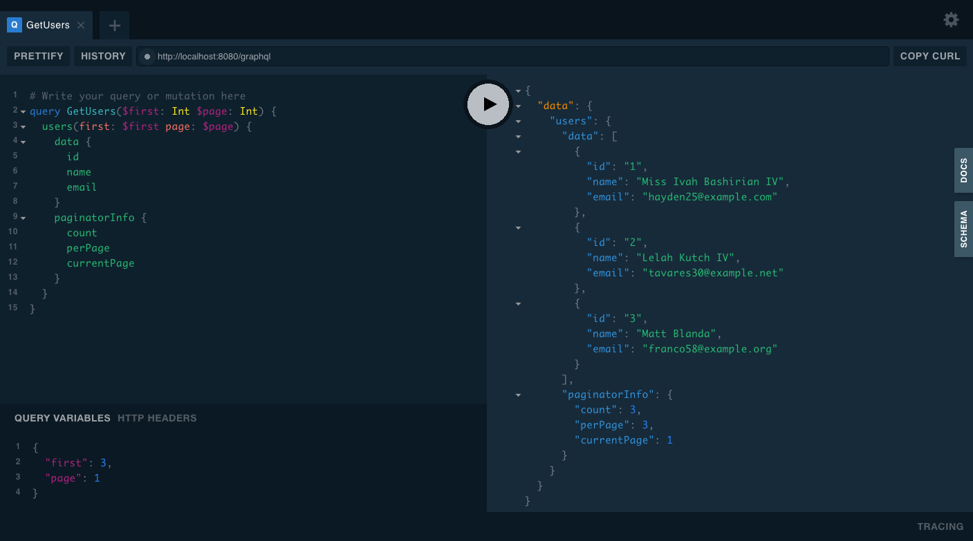 Users Query Example Users Query Example