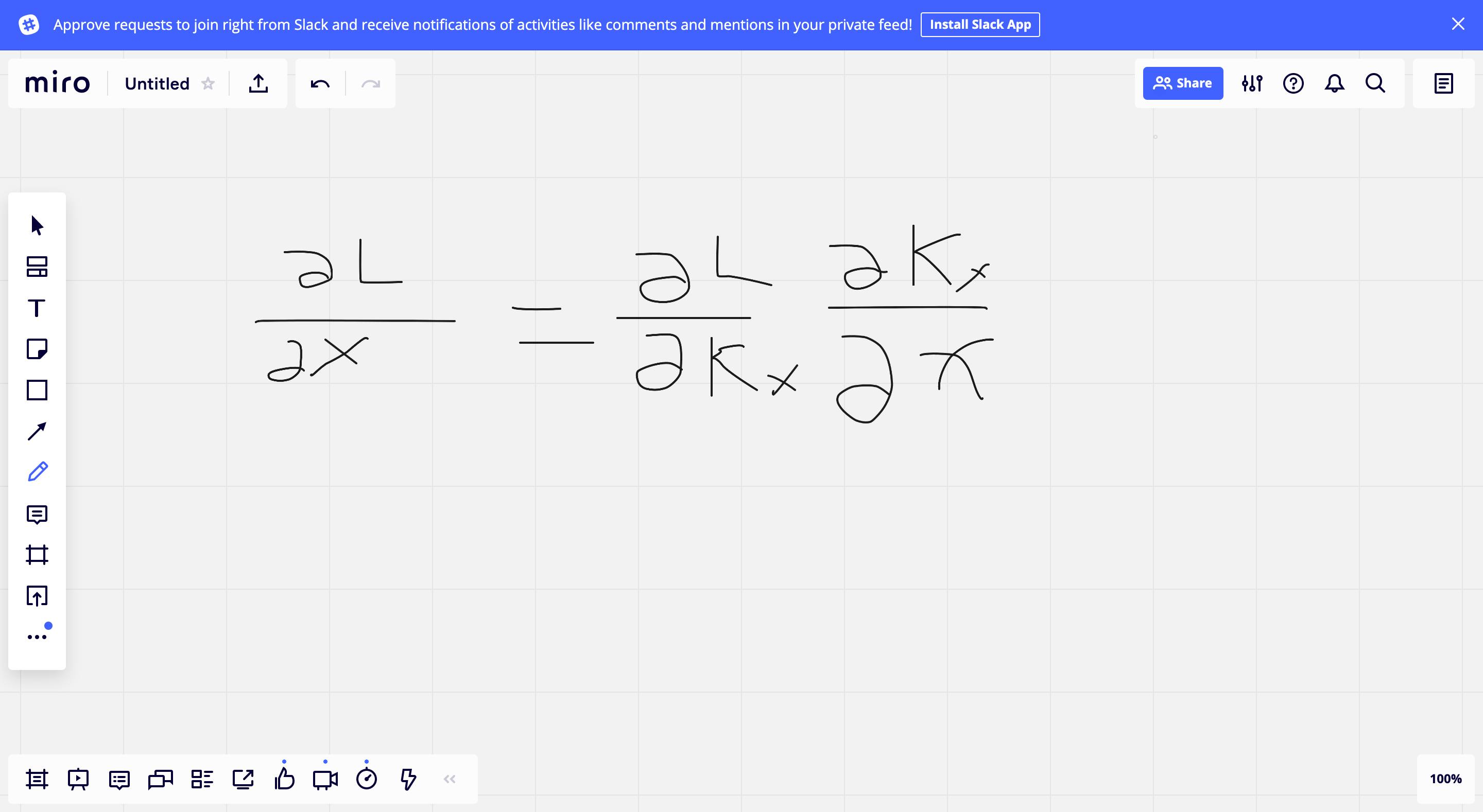 リモートでのホワイトボードの例 リモートでのホワイトボードの例