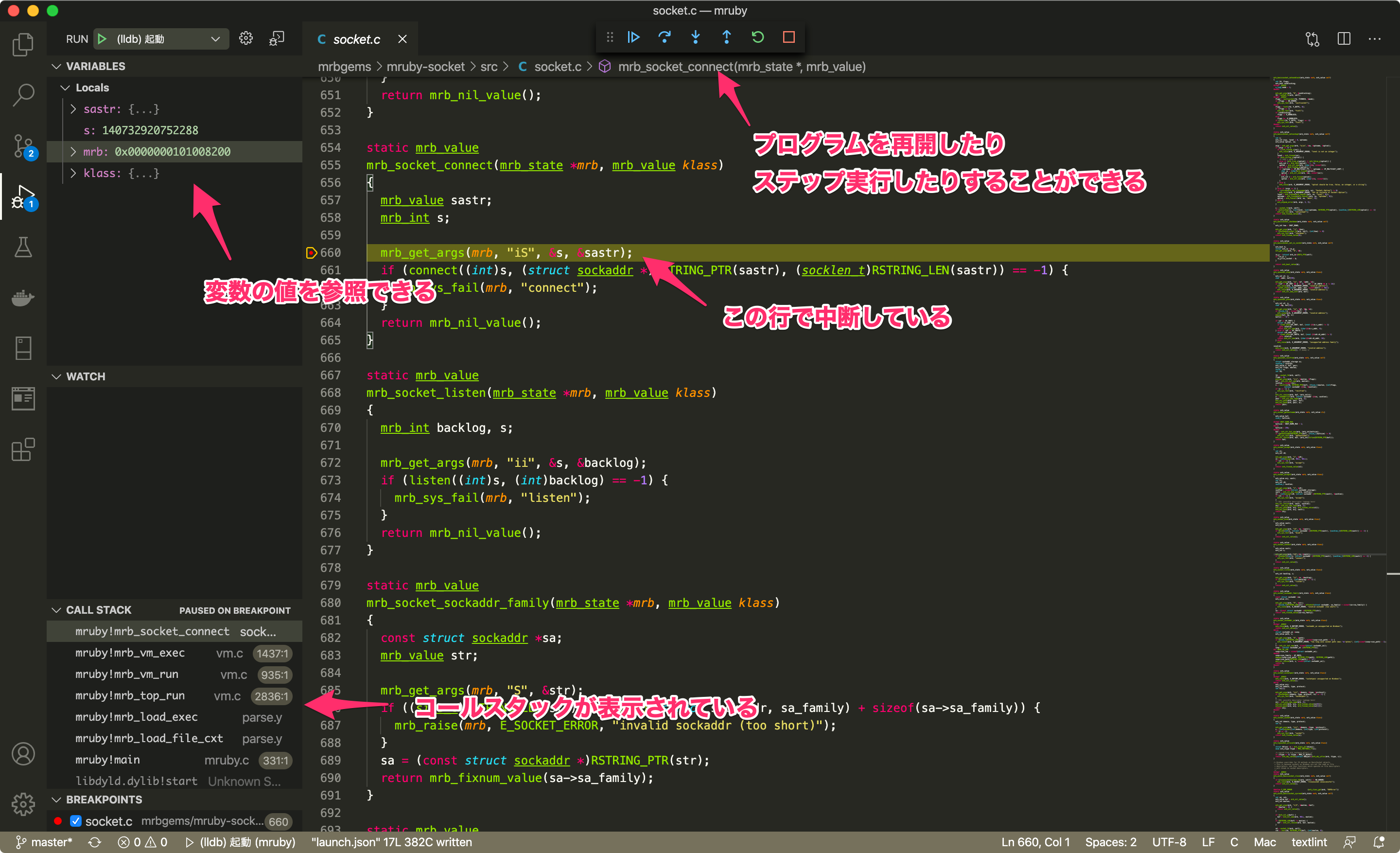 プログラムの中断