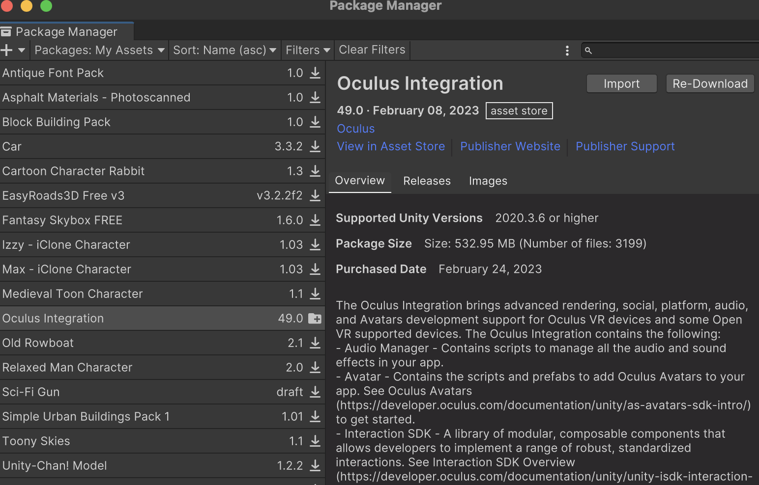 Package manager in Unity package-manager.png